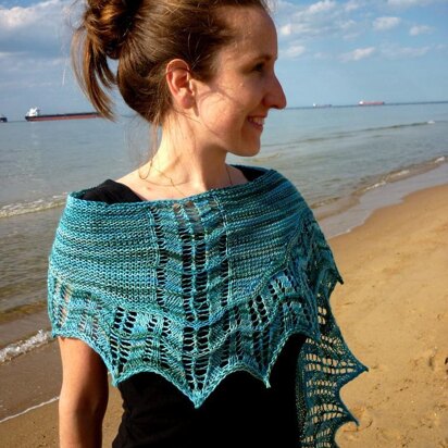 Coastline Shawl - knitting pattern