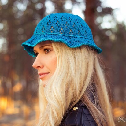 Knitted cotton Summer hat "Dagny"