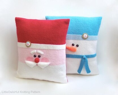 176 Santa and Snowman Pillow cases with pillows