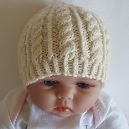 Sammy - babies cabled hat