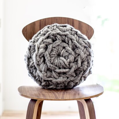 Hand Crochet Round Pillow