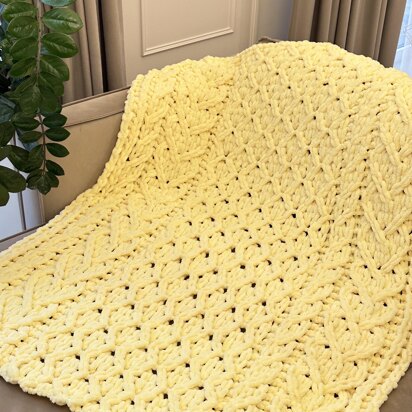 ?hunky Rhomb Blanket - knitting pattern
