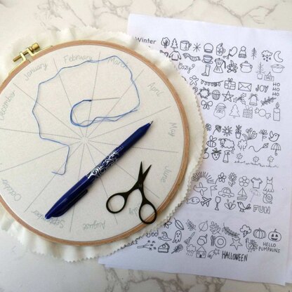 Embroidery Journal, Thread Journal, Embroidery Tutorial, Hand Embroidery,  Embroidery Pattern PDF 