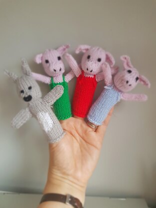 3 Little Pigs Finger Puppets