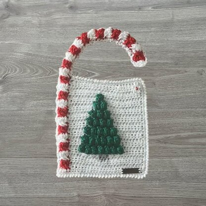 Chrissy Christmas Candy Cane Bib