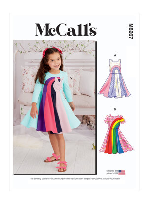McCall's Children's Knit Dresses M8267 - Sewing Pattern