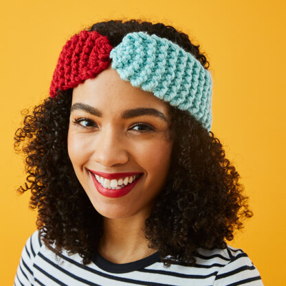 Funky Chunky Headbands - Free Knitting Pattern For Women in Paintbox Yarns  Simply Super Chunky