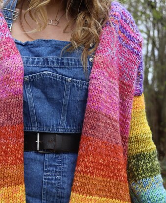 Rainbow Folk Cardigan