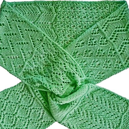 Simple Lace Sampler Scarf