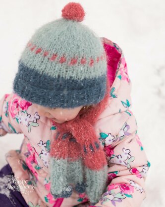 Peacock Ore Hat and Scarf set