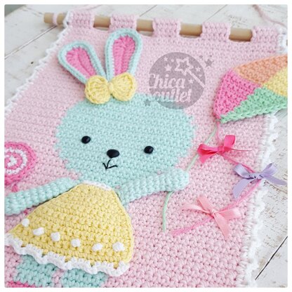 Ofelia Bunny wall hanging