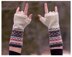 Folk Fingerless Mittens