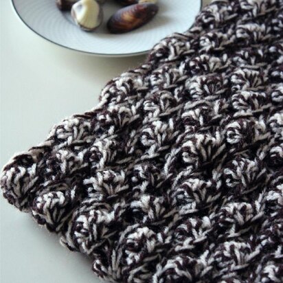 Chocolate Sea Shell Blanket