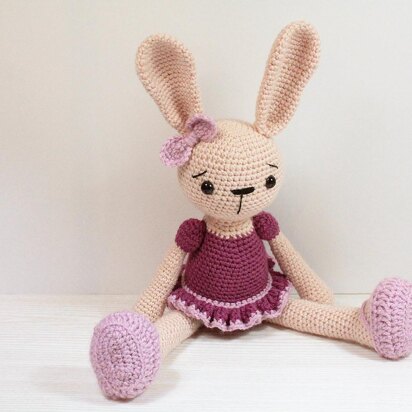 Crochet Amigurumi Rabbit Ballerina pattern