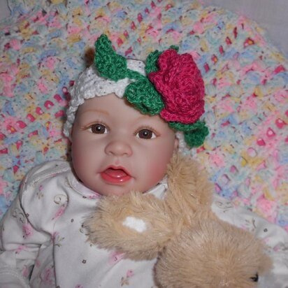 Fairy Rose Baby Headband