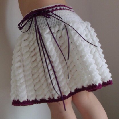 Skirt with Ribbon Detail at Waistband