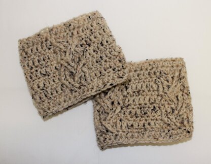 Three Cables Boot Cuffs