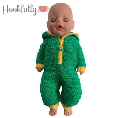 Dinosaur baby dolls onesie