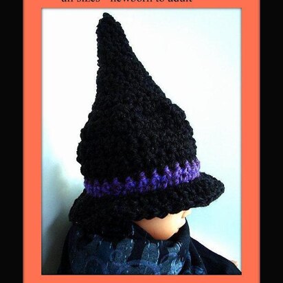 Witch or Wizard Hat - Crochet Pattern by SweetPotatoPatterns
