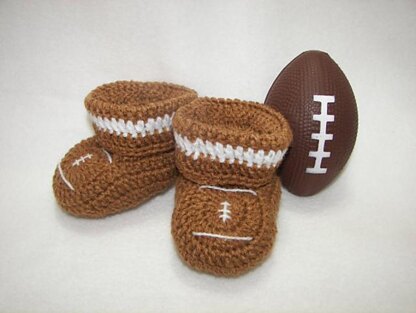 Football Baby Booties