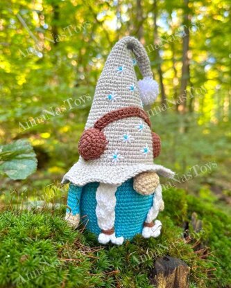 Winter gnome with earmuffs