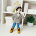 Crochet boy doll pattern, amigurumi boy pattern, crochet doll with clothes, Paul boy doll