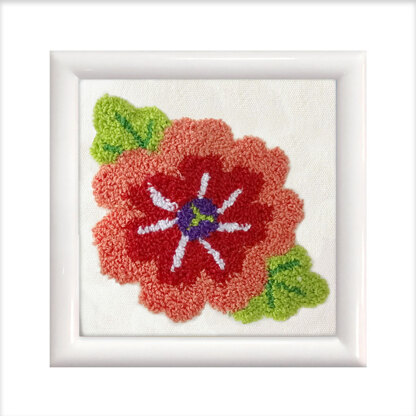 Design Works Needleart World Spring Bloom Punch Needle Kit - 10cm x 10cm