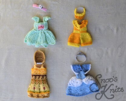 Seasons Collection Dress-Up Doll Clothes Knitting Pattern Snoo's Knits