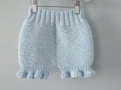 Knitting PATTERN Diaper Cover Knitted Baby Bloomers Liliana