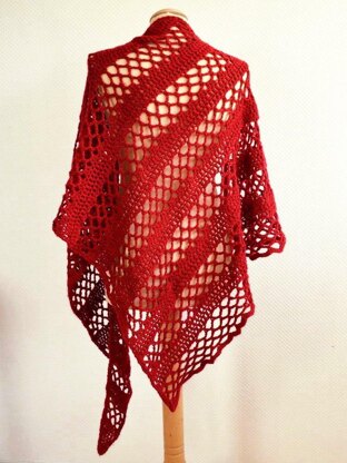 Asymmetrical Wedge Shawl