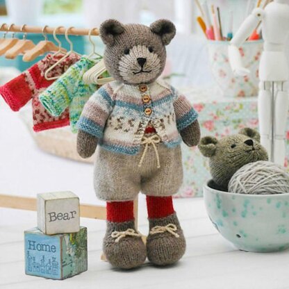 Sock Yarn Bear Jacket Knitting pattern by Mary Jane's Tearoom | LoveCrafts