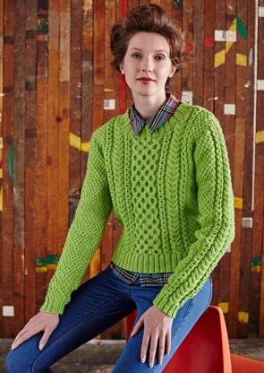 Gelato Sweater in Rowan Pure Wool Worsted - Downloadable PDF