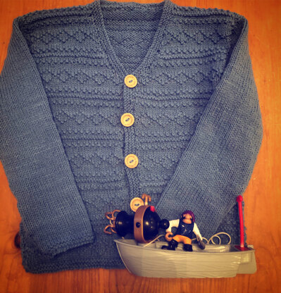 blue boys cardigan