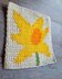 8" Tapestry Daffodil Afghan Square