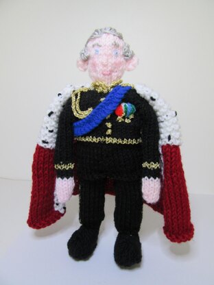 King Charles III Doll Robe Crown Royal Coronation