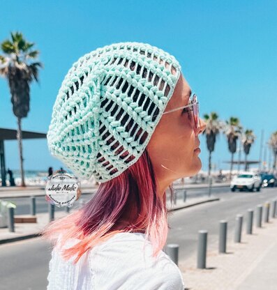 Summer slouchy beanie hat