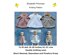 P151 Pinafore, Sleeveless and Short Sleeved Doll's Dresses
