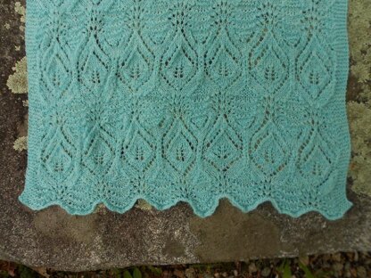 Fairy Leaves on the Waves Shawl