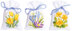 Vervaco Spring Flower Bags Cross Stitch Kit - 8cm x 12cm
