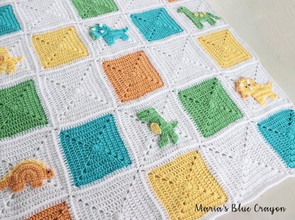 Dinosaur baby best sale blanket crochet