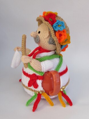 Morris Dancer Tea Cosy Knitting Pattern