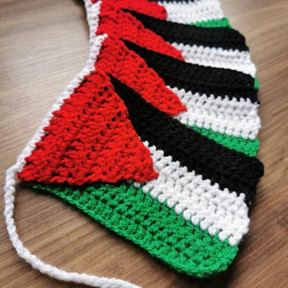 Palestine flag garland