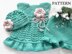 Knitting PATTERN Christening Dress Baby Bloomers and Hat