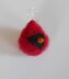 Felted Woolly Bird Holiday Ornaments