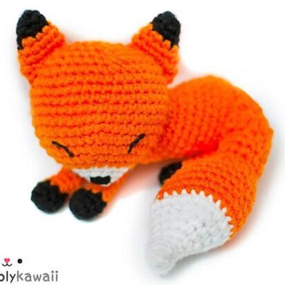 Sleepy Fox Amigurumi