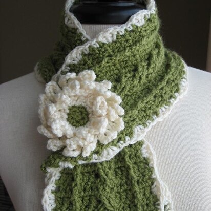 Country Crochet Cable Scarf