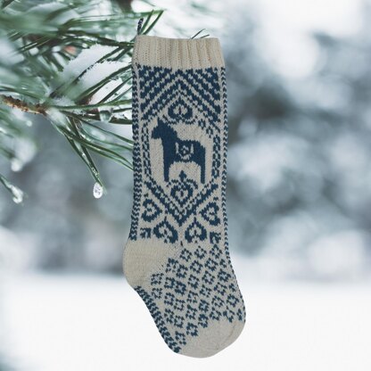 Dala Horse Christmas Stocking
