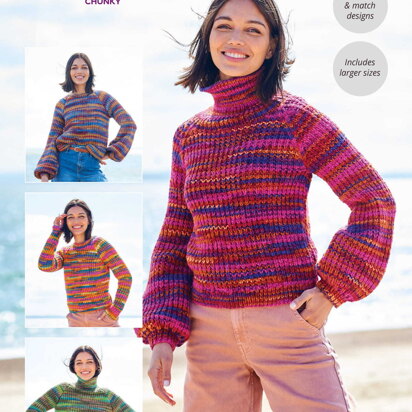 Sweaters in Stylecraft For the Love of Stripes - 10096 - Downloadable PDF