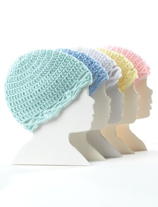 Crochet Baby Hat in Bernat Softee Baby Solids