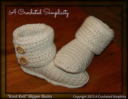 "Knot Knit" Slipper Boots